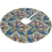 Jupon De Sapin En Polyester Brossé Mosaïque indienne Talavera : Céramique sans joint. (Angle)