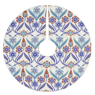 Jupon De Sapin En Polyester Brossé Mosaïque turque : Motif coloré sans couture