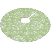 Jupon De Sapin En Polyester Brossé Moss Green Damas (Angle)