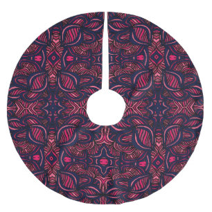 Jupon De Sapin En Polyester Brossé motif Abstrait, dessiné à la main, conception tran