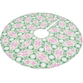 Jupon De Sapin En Polyester Brossé Motif Abstrait géométrique rétro #8 (Angle)