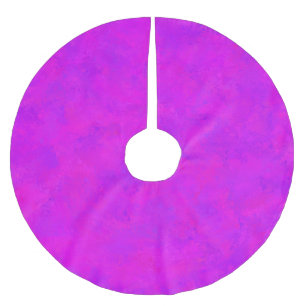 Jupon De Sapin En Polyester Brossé Motif Abstrait Rose Violet