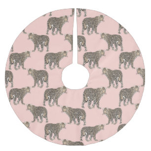 Jupon De Sapin En Polyester Brossé Motif animal chic et branché Leopard
