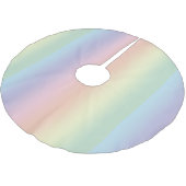 Jupon De Sapin En Polyester Brossé Motif arc-en-ciel Pastel (Angle)
