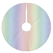 Jupon De Sapin En Polyester Brossé Motif arc-en-ciel Pastel (Devant)