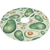 Jupon De Sapin En Polyester Brossé Motif Avocado (Angle)