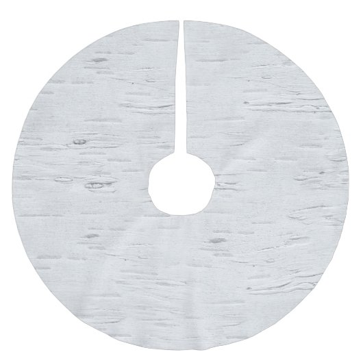 Jupon De Sapin En Polyester Brossé Motif Birch Tree (Devant)