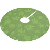 Jupon De Sapin En Polyester Brossé Motif bleu tortue (Angle)
