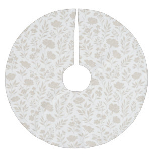 Jupon De Sapin En Polyester Brossé Motif botanique minimal de luxe
