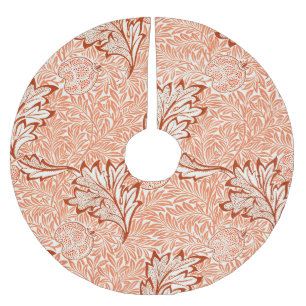 Jupon De Sapin En Polyester Brossé Motif botanique vintage de pomme de William Morris