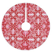 Jupon De Sapin En Polyester Brossé Motif chinois Art Nouveau - Rouge profond (Devant)