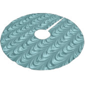 Jupon De Sapin En Polyester Brossé Motif cranté par satin ruché par Aqua luxueux (Angle)