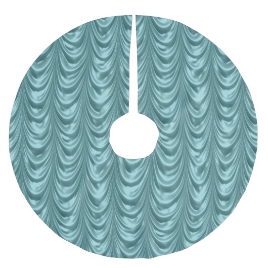 Jupon De Sapin En Polyester Brossé Motif cranté par satin ruché par Aqua luxueux (Devant)