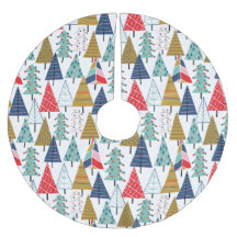 Motif d'arbre de Noël géométrique rétro moderne