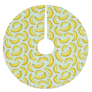 Jupon De Sapin En Polyester Brossé Motif de banane