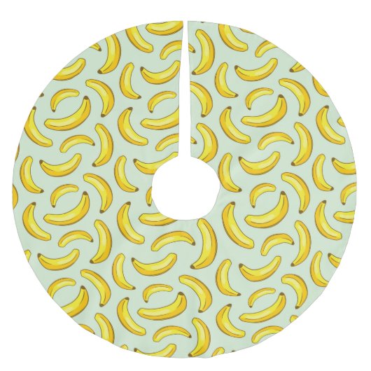 Jupon De Sapin En Polyester Brossé Motif de banane (Devant)