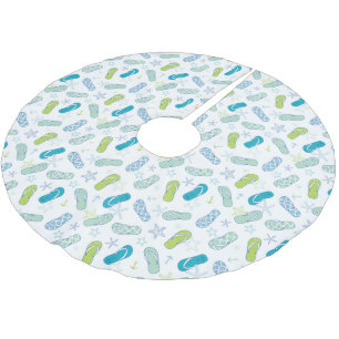 Jupon De Sapin En Polyester Brossé Motif de bascule électronique