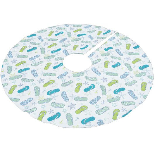 Jupon De Sapin En Polyester Brossé Motif de bascule électronique (Angle)