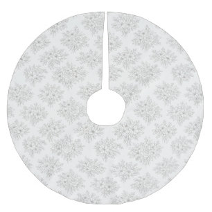 Jupon De Sapin En Polyester Brossé Motif de bouquet en ligne botanique