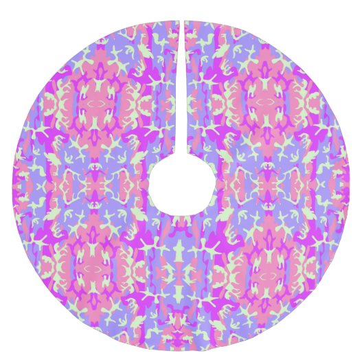 Jupon De Sapin En Polyester Brossé Motif de camouflage numérique rose mignon (Devant)