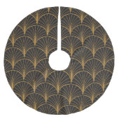 Jupon De Sapin En Polyester Brossé Motif de cercles géométriques Art Déco (Devant)