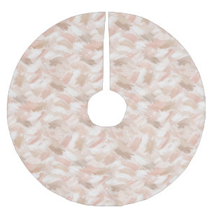 Jupon De Sapin En Polyester Brossé Motif de coup de pinceau abstrait