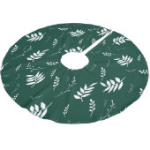 Jupon De Sapin En Polyester Brossé motif de feuille (Angle)
