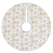 Motif de flocon de neige Gold Retro