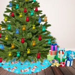 Jupon De Sapin En Polyester Brossé Motif de la fête de Noël de Baseball Snowman<br><div class="desc">Cette jupe festive est créée avec ce design amusant de baseball de Noël Snowman. Apportez la joie de Noël à votre sapin de Noël en enveloppant l'arbre avec son dans un Noël festif de baseball pendant la période des fêtes. Parfait pour les fans de baseball ! Un sucre de canne...</div>