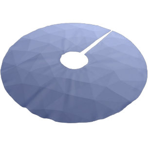 Jupon De Sapin En Polyester Brossé Motif de maillage géométrique dégradé bleu gris