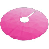 Jupon De Sapin En Polyester Brossé Motif de maillage géométrique rose chaud (Angle)