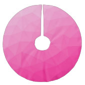 Jupon De Sapin En Polyester Brossé Motif de maillage géométrique rose chaud (Devant)