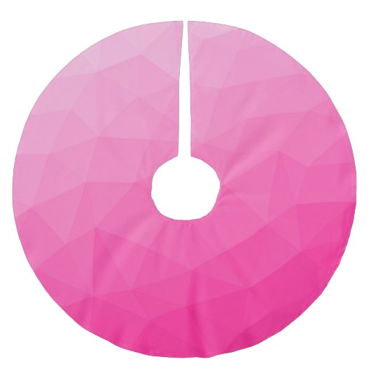 Jupon De Sapin En Polyester Brossé Motif de maillage géométrique rose chaud (Devant)