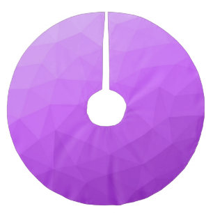 Jupon De Sapin En Polyester Brossé Motif de maille géométrique à dégradé violet