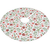 Jupon De Sapin En Polyester Brossé Motif de Noël (Angle)