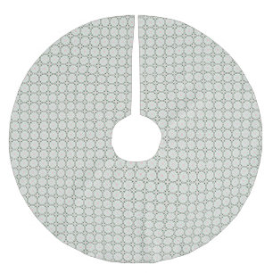 Jupon De Sapin En Polyester Brossé Motif de Noël bohème éclectique complexe délicat