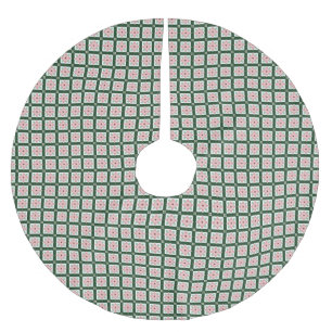 Jupon De Sapin En Polyester Brossé Motif de Noël éclectique bohème folklorique groovy