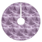 Jupon De Sapin En Polyester Brossé Motif de Noël violet n° 13 ID1009 (Devant)