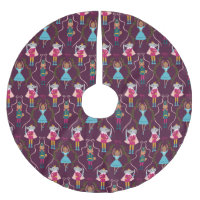 Motif de noisette magique rouge