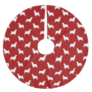 Jupon De Sapin En Polyester Brossé Motif de silhouettes d'English Springer Spaniel Ro