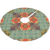 Jupon De Sapin En Polyester Brossé Motif de style Talavera (Angle)