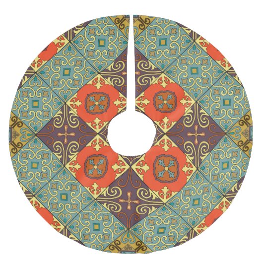 Jupon De Sapin En Polyester Brossé Motif de style Talavera (Devant)