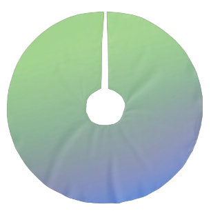 Jupon De Sapin En Polyester Brossé Motif de texture abstraite arc-en-ciel vert bleu t