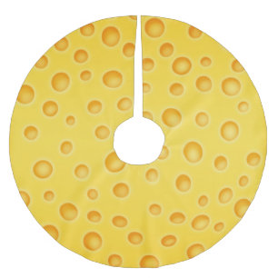 Jupon De Sapin En Polyester Brossé Motif de texture au fromage suisse