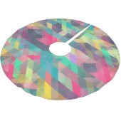 Jupon De Sapin En Polyester Brossé Motif de triangles géométriques cool (Angle)