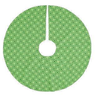 Jupon De Sapin En Polyester Brossé Motif de tuiles égyptiennes, émeraude et vert citr