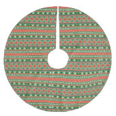 Jupon De Sapin En Polyester Brossé Motif de vacances (Devant)