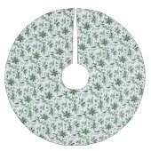 Jupon De Sapin En Polyester Brossé Motif de vacances Oiseaux et Branches (Devant)