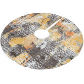 Jupon De Sapin En Polyester Brossé Motif déprimé de la tribu Boho géométrique (Angle)