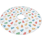 Jupon De Sapin En Polyester Brossé Motif des ours de gomme (Angle)